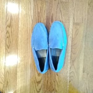 ZANZARA Zara men's driving loafers 10 blue suede drivers